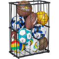 Wall & Floor Garage Ball Organizer , Black